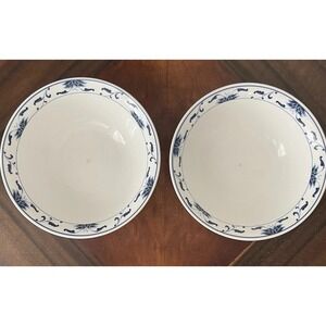 Blue Lotus Collection By Cameo China 2 Serving Bowls